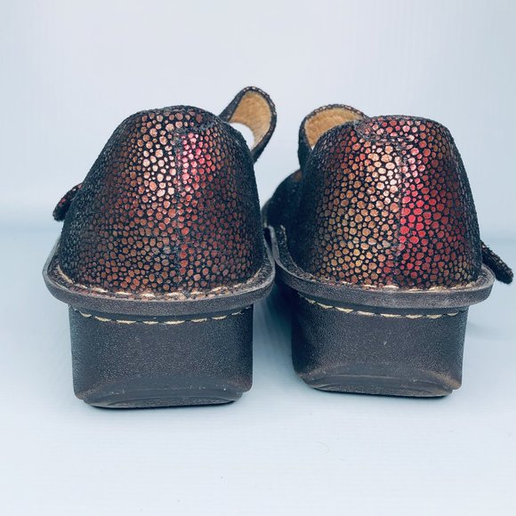 Alegria Paloma Red Metallic Mary Jane Shoes - Picture 3 of 4